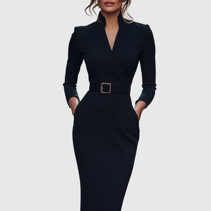 Claribel - Refined Black Dress
