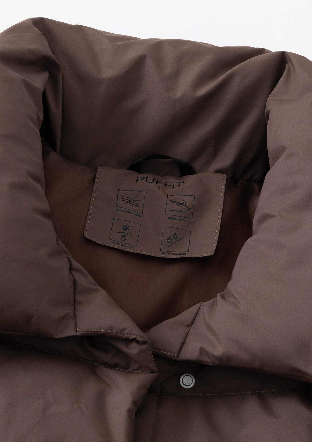 BLAIRE | EXTRA LONG LENGTH BULLETED BUTTON PUFFER JACKET