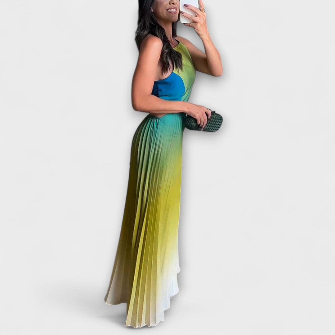 Haven - Stylish Backless Tie-Dye Maxi Dress