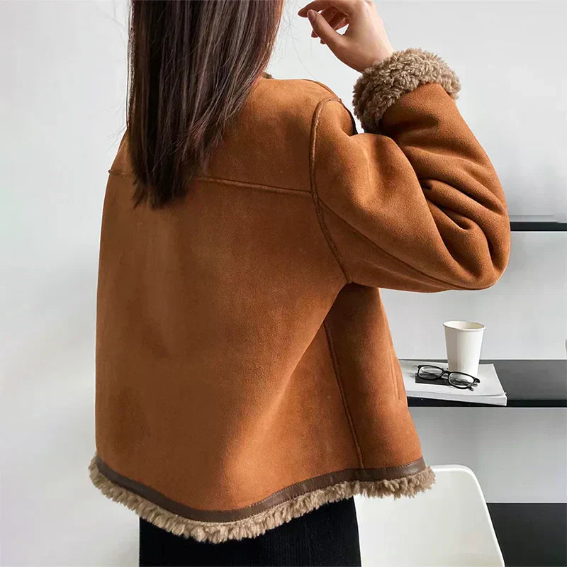 Rosalie | Buttoned Sheepskin Jacket