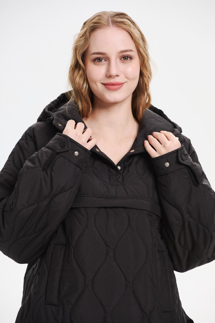 WILLOW | QUILTED WATER-REPELLENT HOODED JACKET