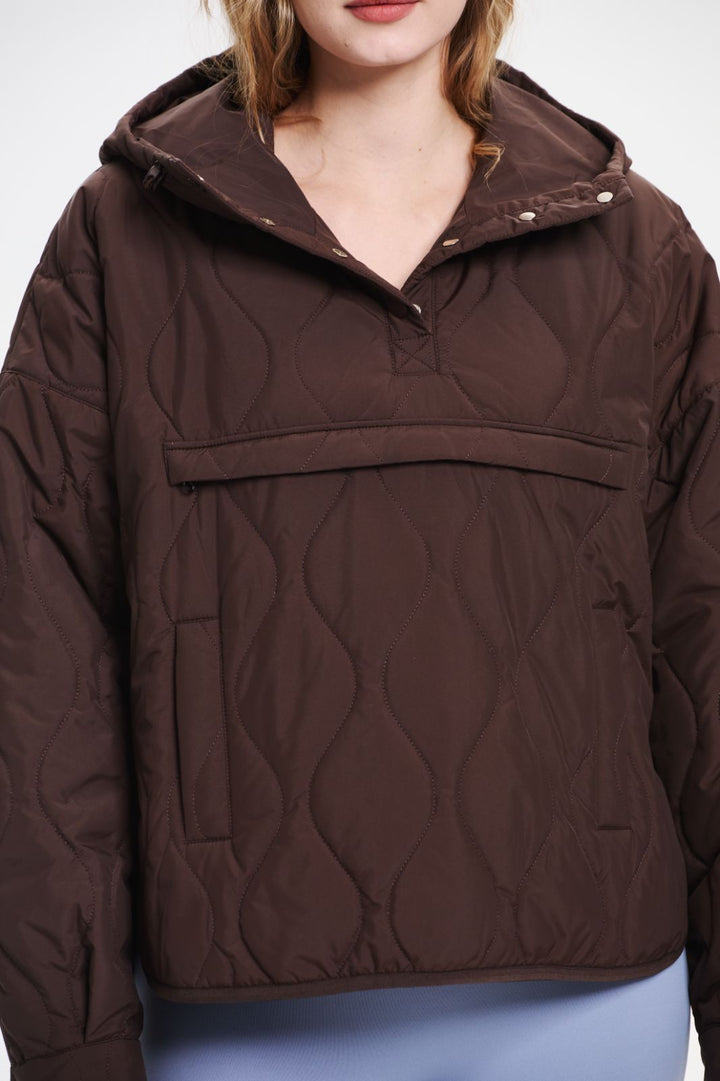 WILLOW | QUILTED WATER-REPELLENT HOODED JACKET