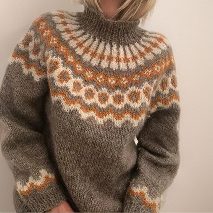 Orelia | Retro Elegant Winter Sweater
