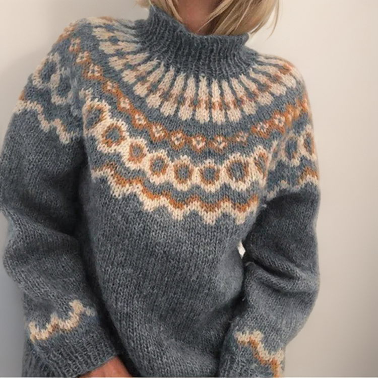 Orelia | Retro Elegant Winter Sweater