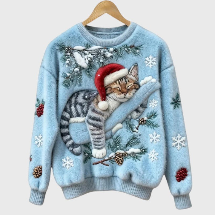 Stefany | Festive Cat Jumper