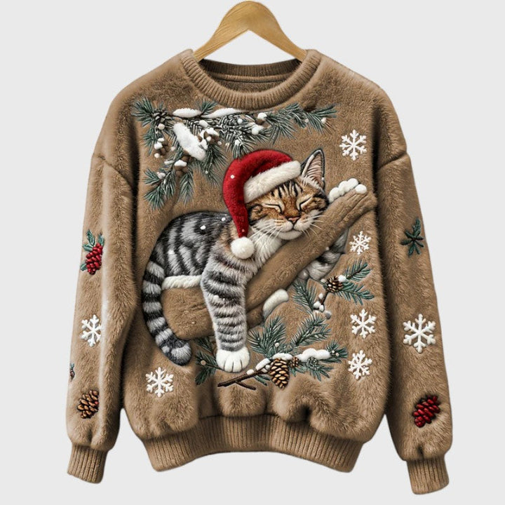 Stefany | Festive Cat Jumper