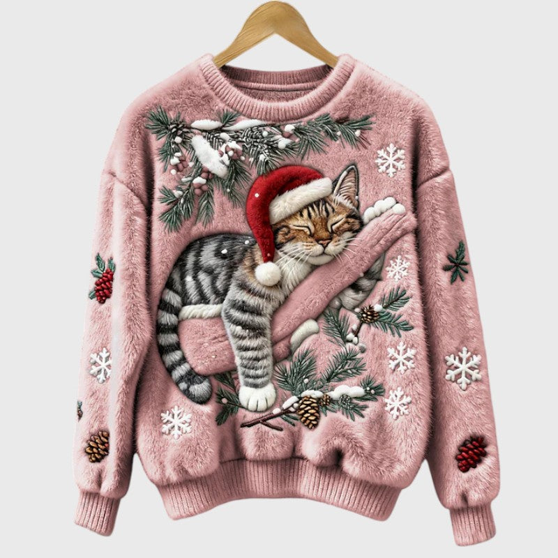 Stefany | Festive Cat Jumper
