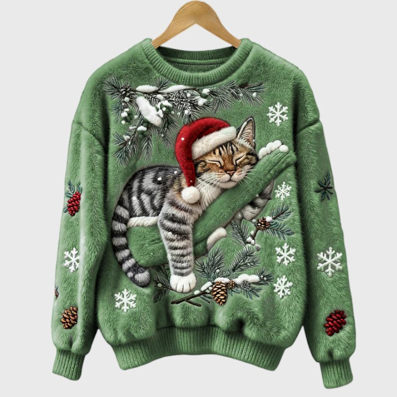 Stefany | Festive Cat Jumper